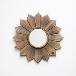 Load image into Gallery viewer, Wooden Sunflower Mirror