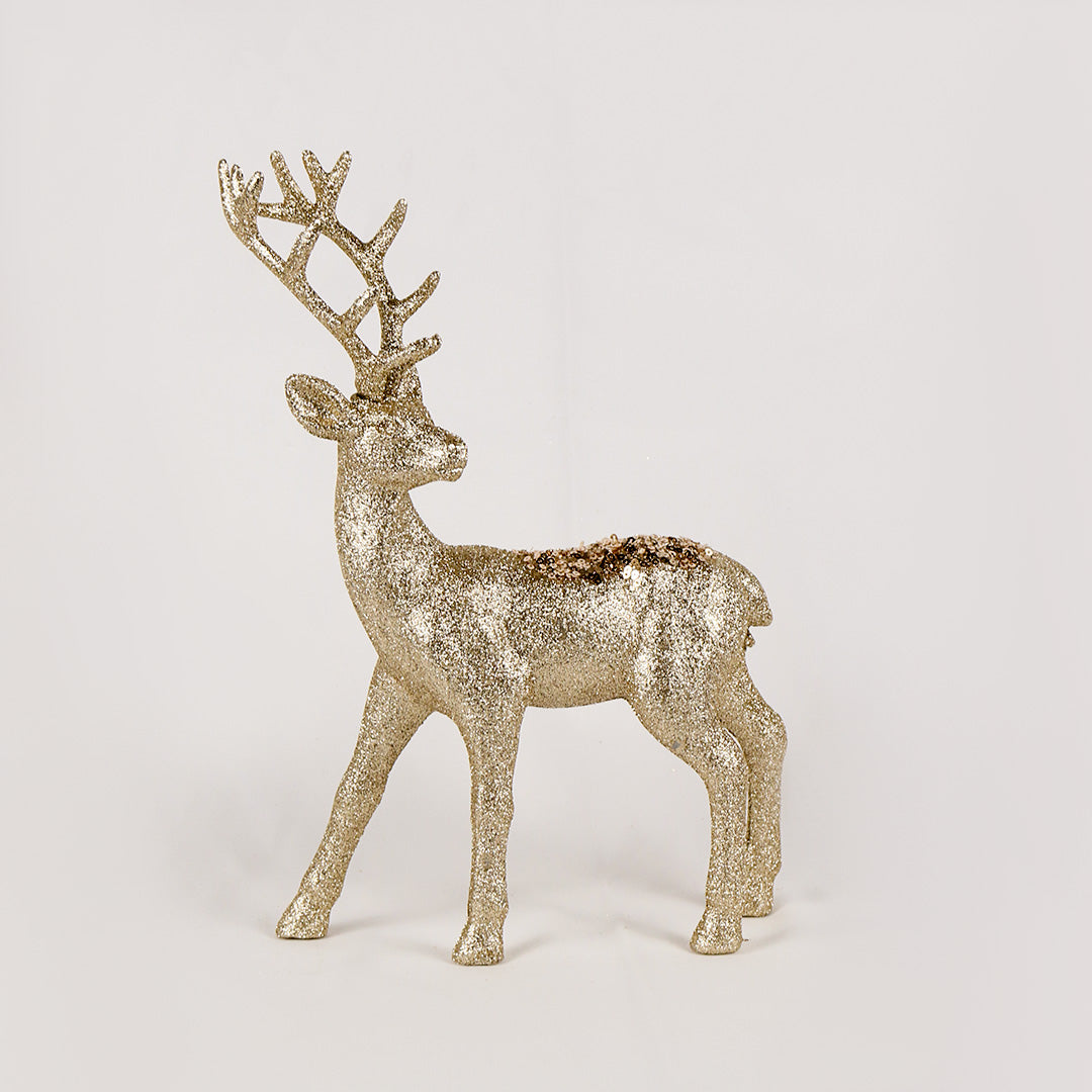 Gold reindeer 20cm x 28cm