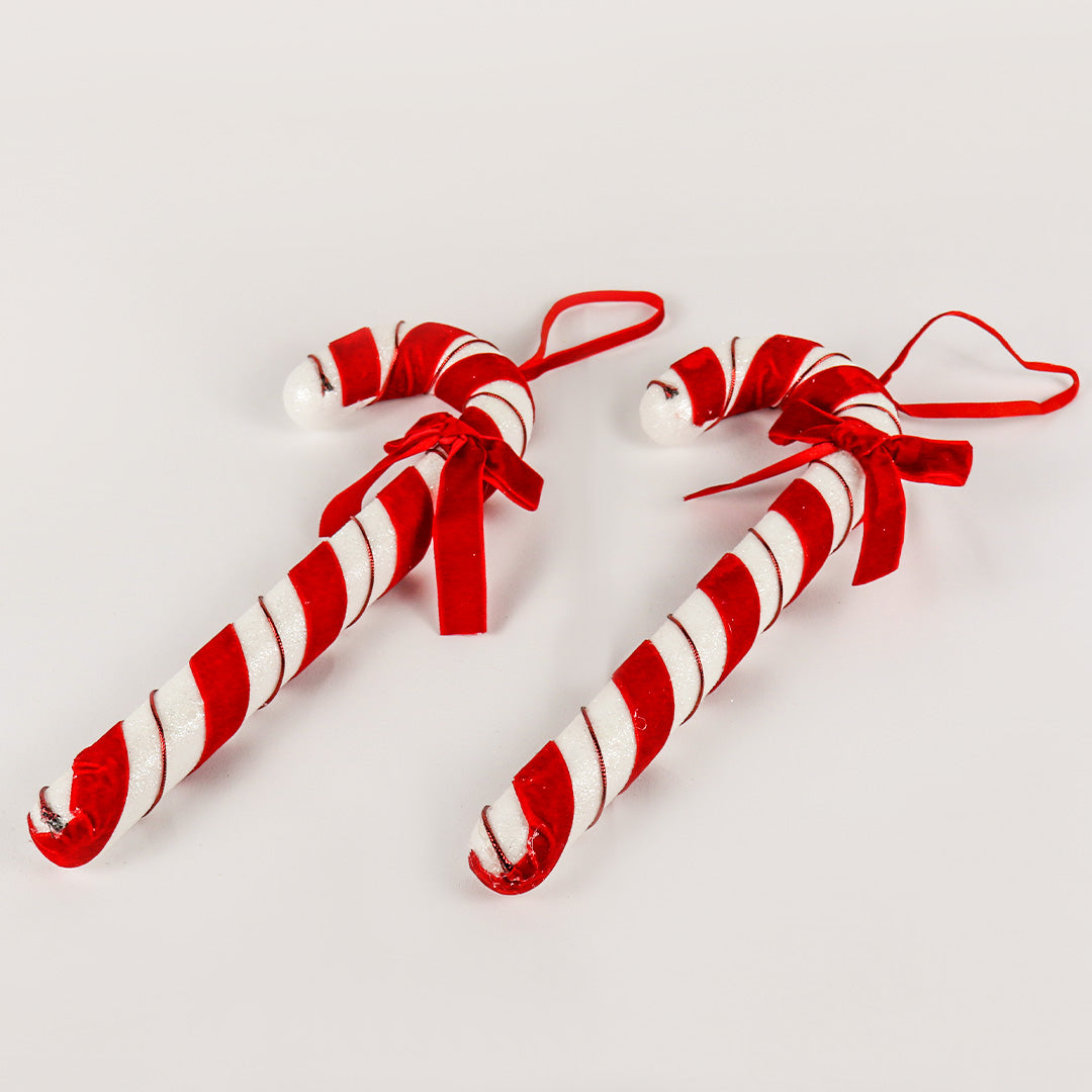 Bowed Peppermint Candy Cane