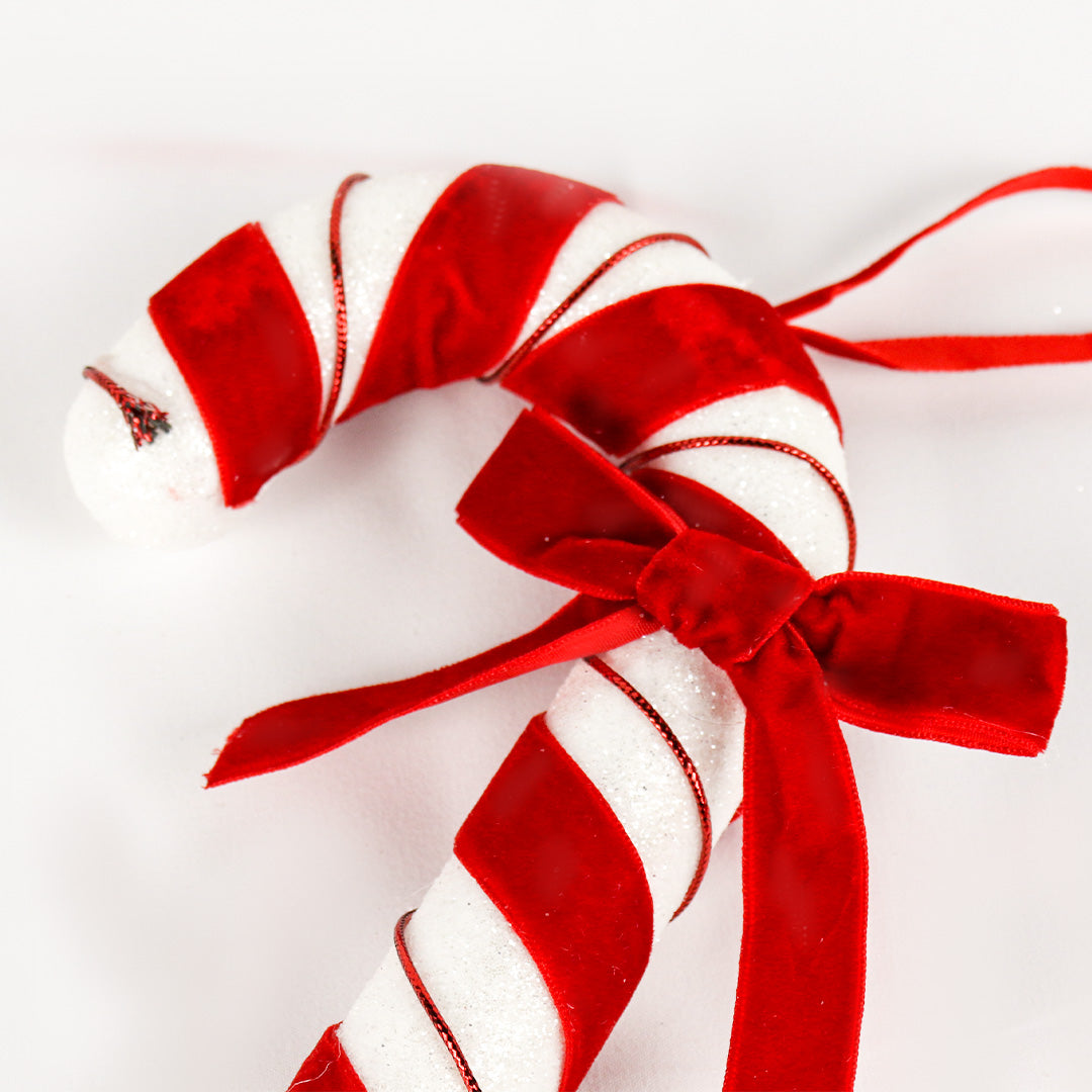 Bowed Peppermint Candy Cane