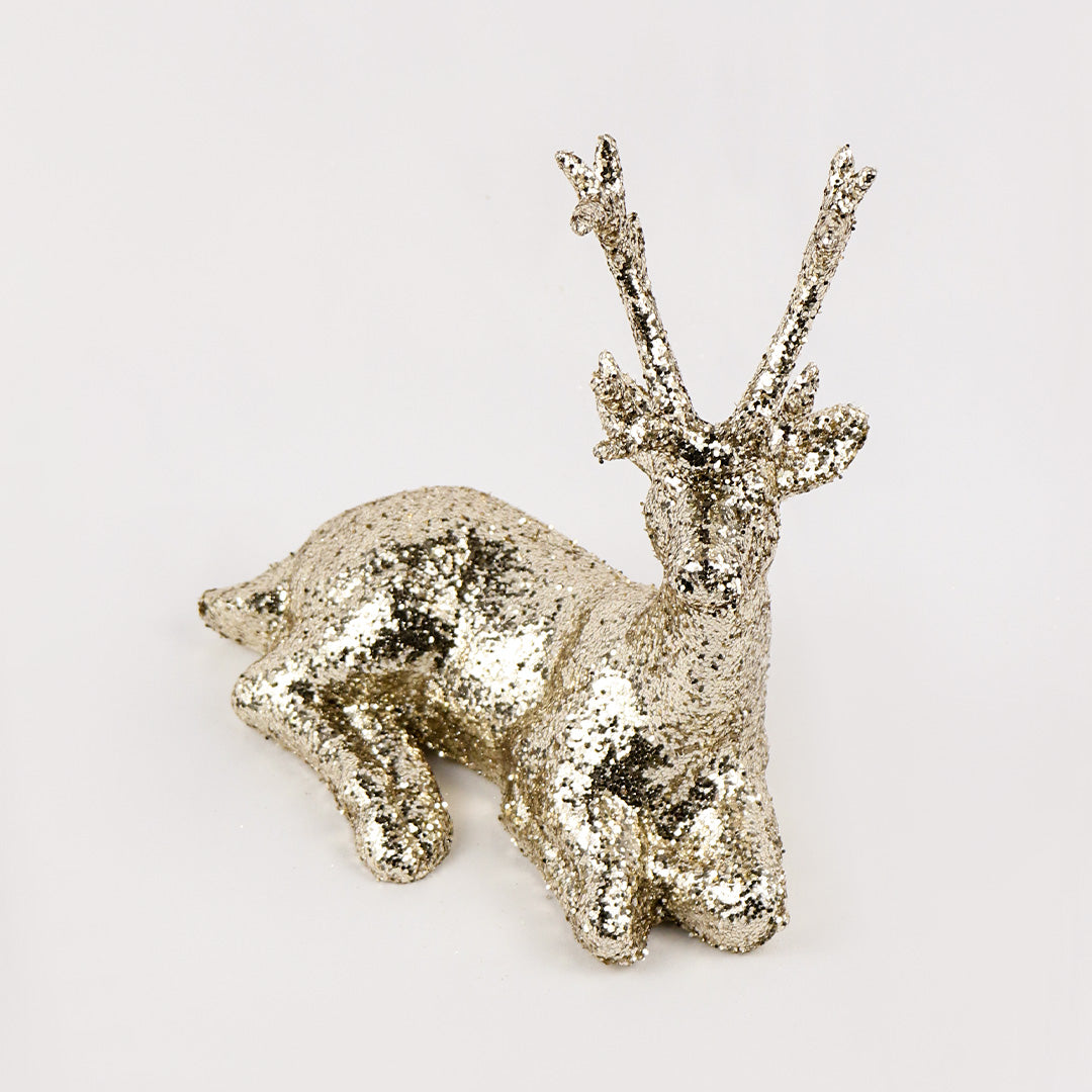 Gold reindeer 19cm