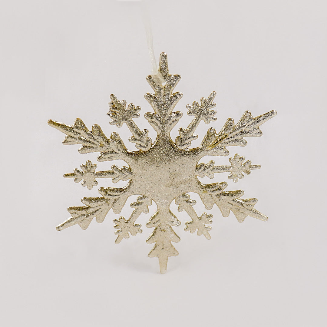 C/Gold snowflake - 15cm