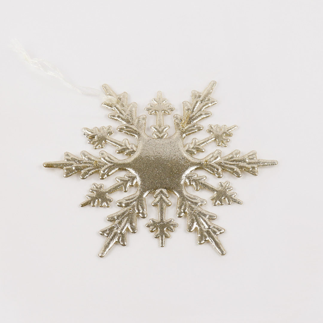 C/Gold snowflake - 15cm