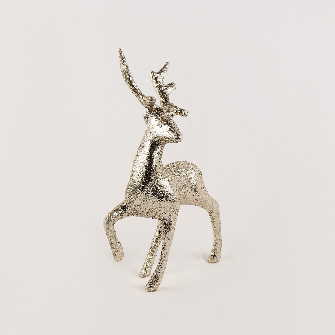 Gold reindeer 32cm