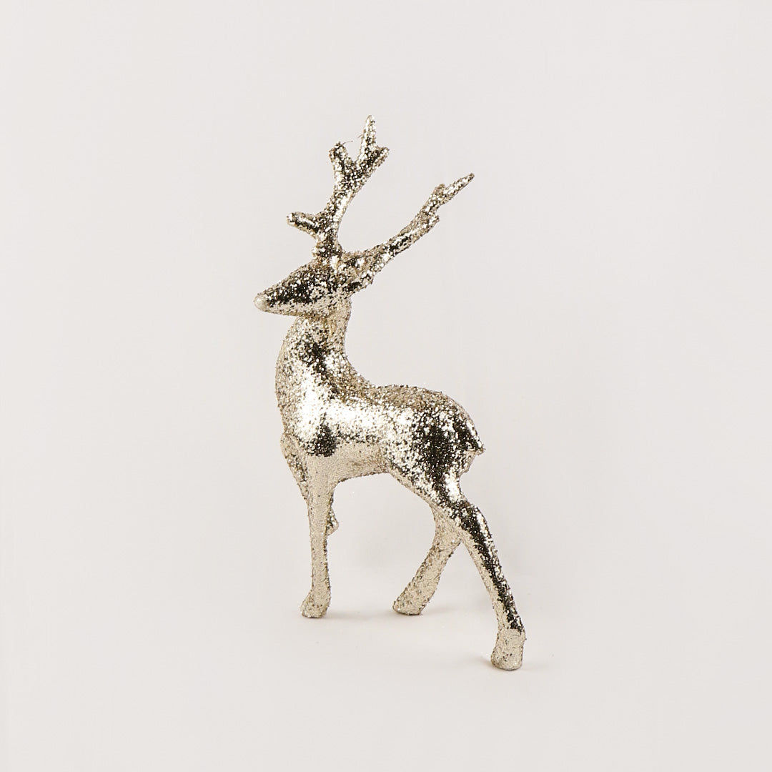 Gold reindeer 32cm