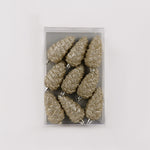 Load image into Gallery viewer, 9cm pinecone pack c/gold BA084
