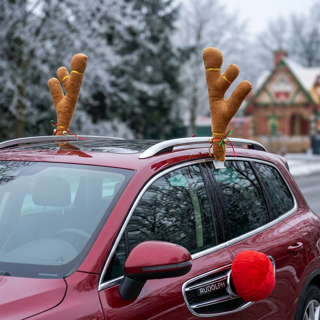Festive Car Antlers