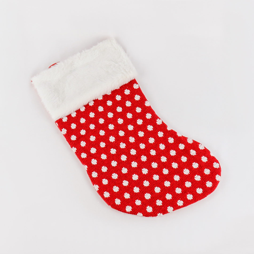 Red & white stocking TAB025