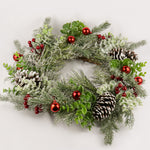 Load image into Gallery viewer, Green &amp; Red Wreath 50cm
