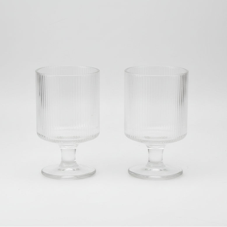 Striped Design  Wine Glass