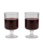 Load image into Gallery viewer, Striped Design  Wine Glass
