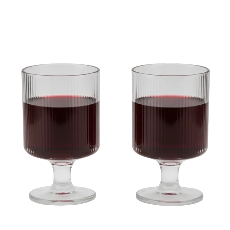 Striped Design  Wine Glass