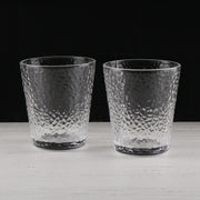 Gold-Rim Hammered Drinking Glass 300ml
