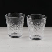 Gold-Rim Hammered Drinking Glass 300ml