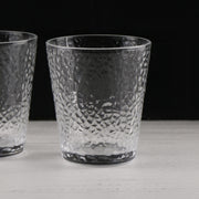 Gold-Rim Hammered Drinking Glass 300ml