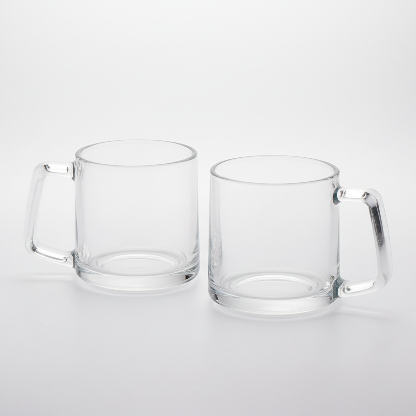 Premium Clear Glass Mug