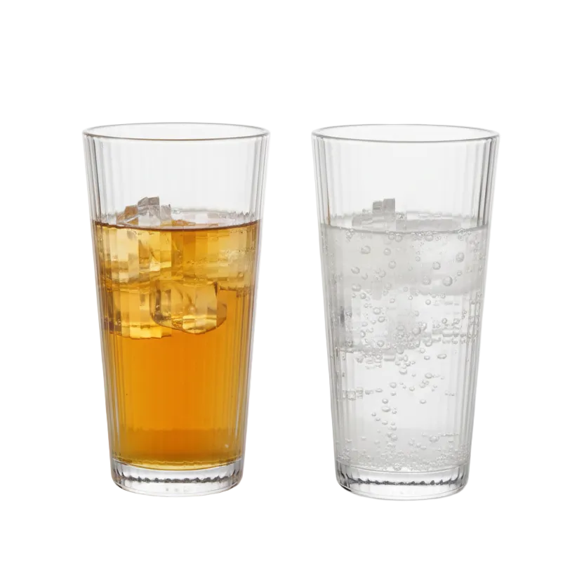 Striped Drinking Glass