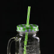 Mason Jar with Handle Straw