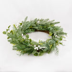 Load image into Gallery viewer, Green White Berry Wreath 55cm

