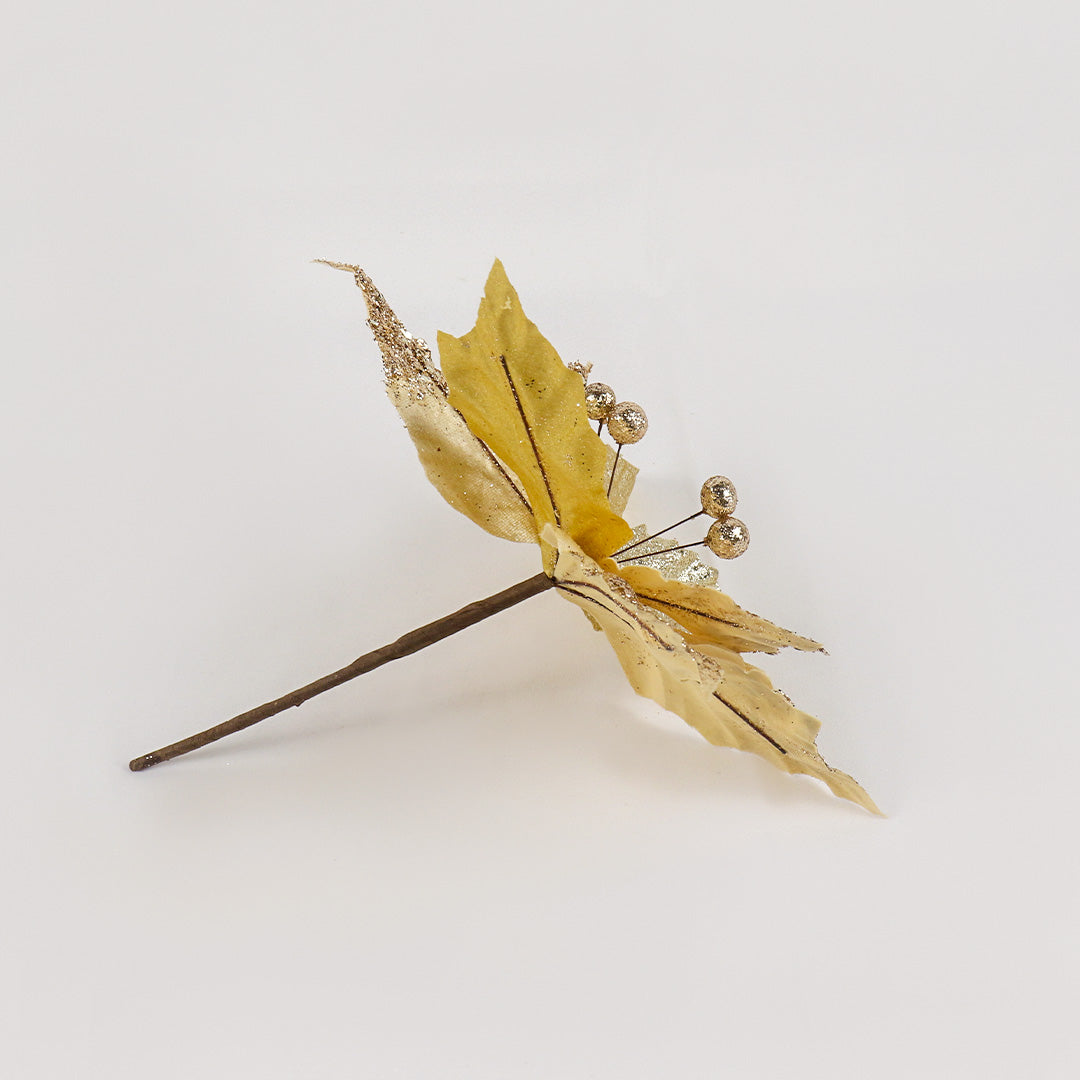 Poinsettia 25cm (red  1500, gold 750) - BAF036