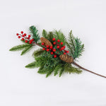 Load image into Gallery viewer, Mix leaf berry sprig  58cm - BAF058
