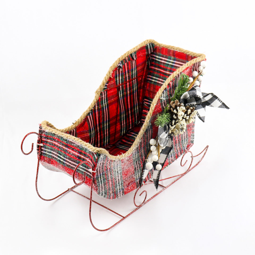Cloth sleigh 36cm x 15cm x 22cm OTH107