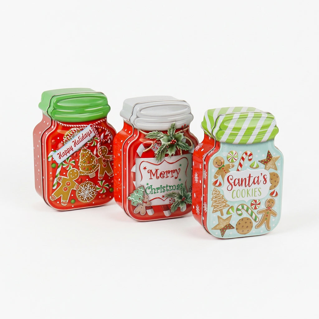 Sweetshop Christmas Jar Tin