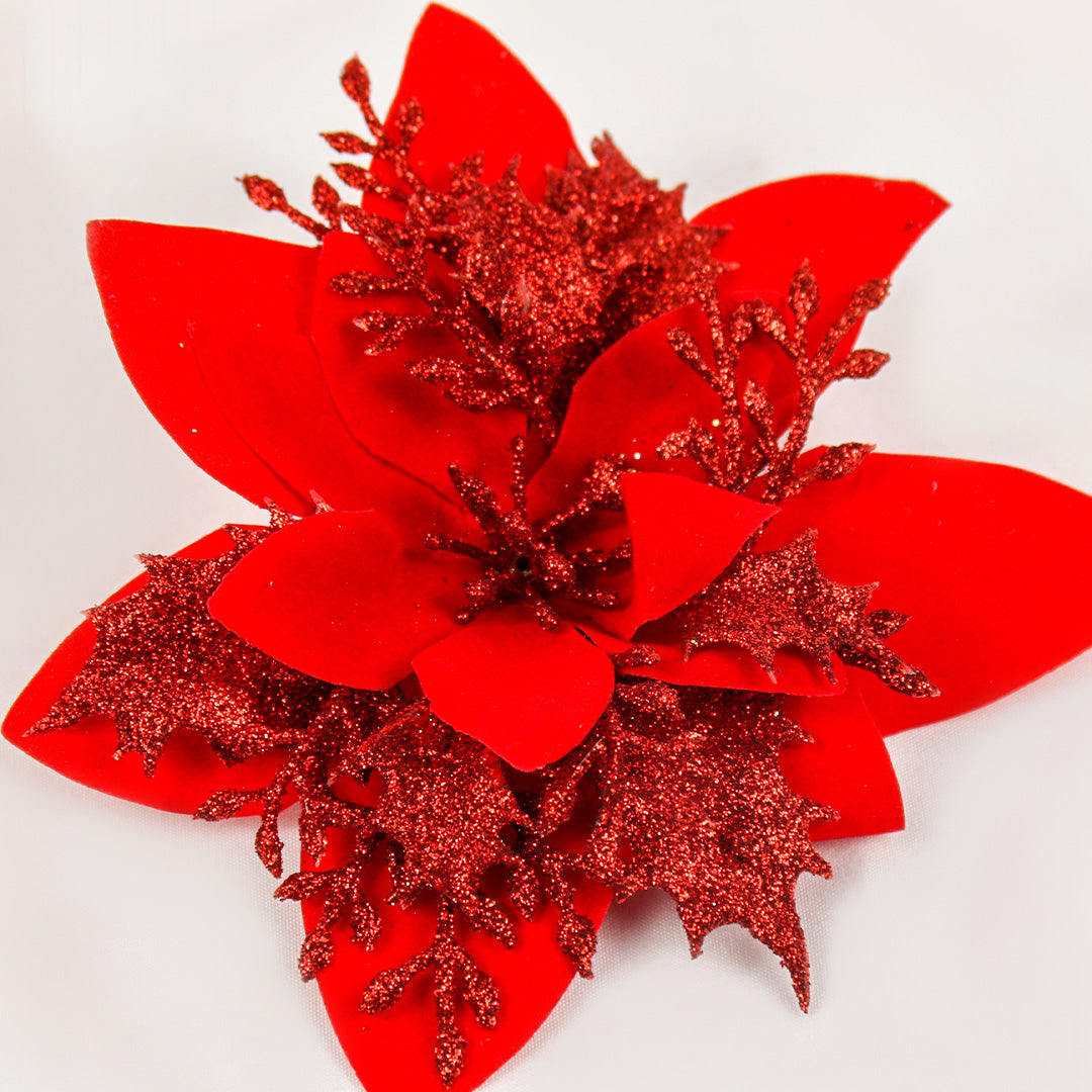 Red poinsettia 13-14cm - BAF034