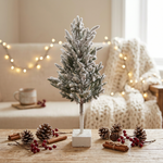 Load image into Gallery viewer, Frosty Evergreen Table Tree
