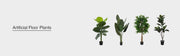 collection artificial floor plants