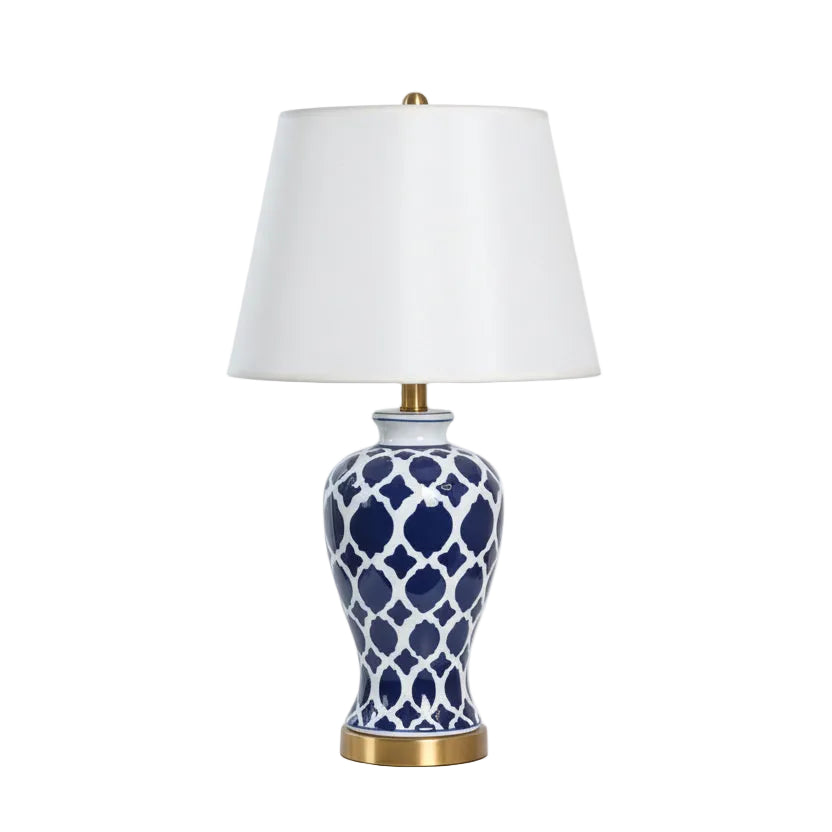 Blue & White Ceramic Table Lamp