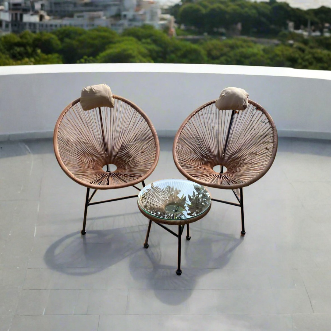 Brown Verandah Chair Set