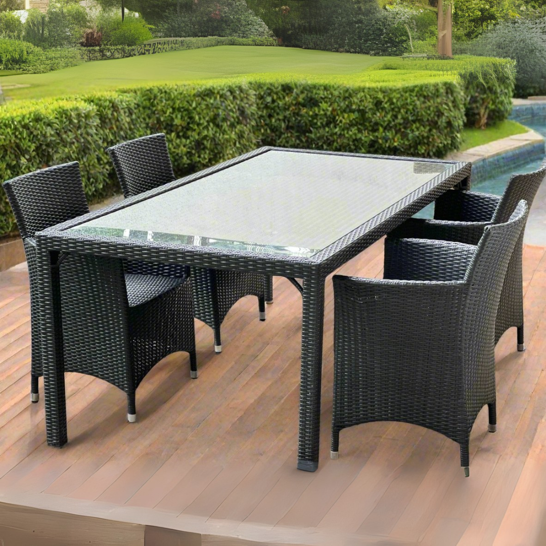 Tim six-Seater Outdoor Dining Table Set