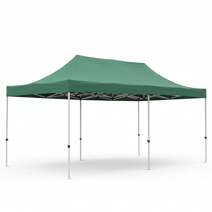 White Coated Bar Steel Tent