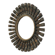 Rustic Wood Rope Sunburst Mirror