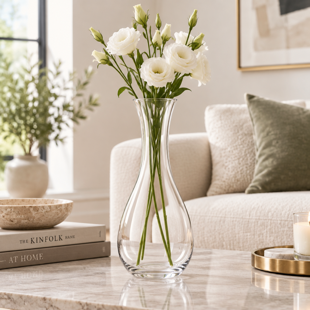 Crystal Curve Glass Vase