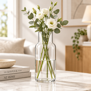 Clear Contour Bottle Vase