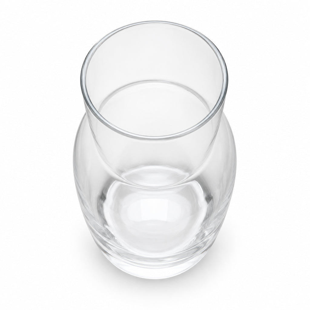 Clear Contour Bottle Vase