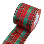Load image into Gallery viewer, Evergreen Plaid Ribbon
