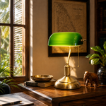 Load image into Gallery viewer, Bankers Lamp
