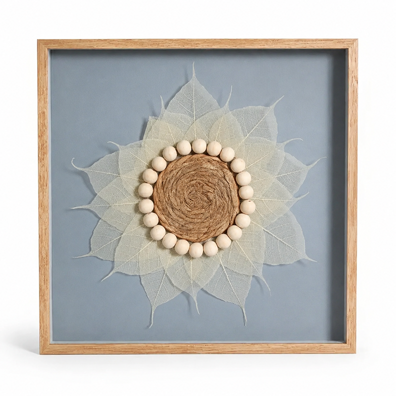 Beaded Lotus Wall Art