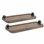 Load image into Gallery viewer, Rectangle Wooden Tray
