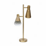 Load image into Gallery viewer, Gold Dual Table Lamp
