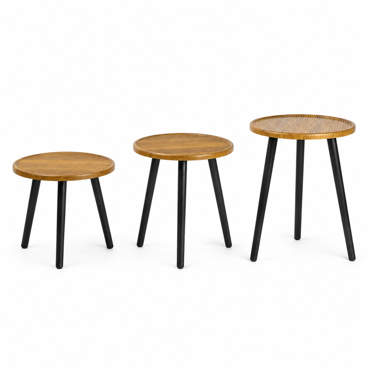 Wood-Top Accent Table