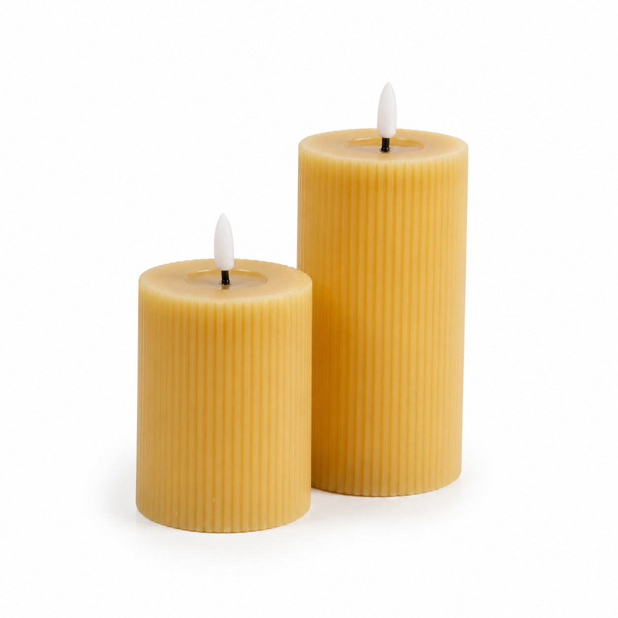 Striped Wax Candle