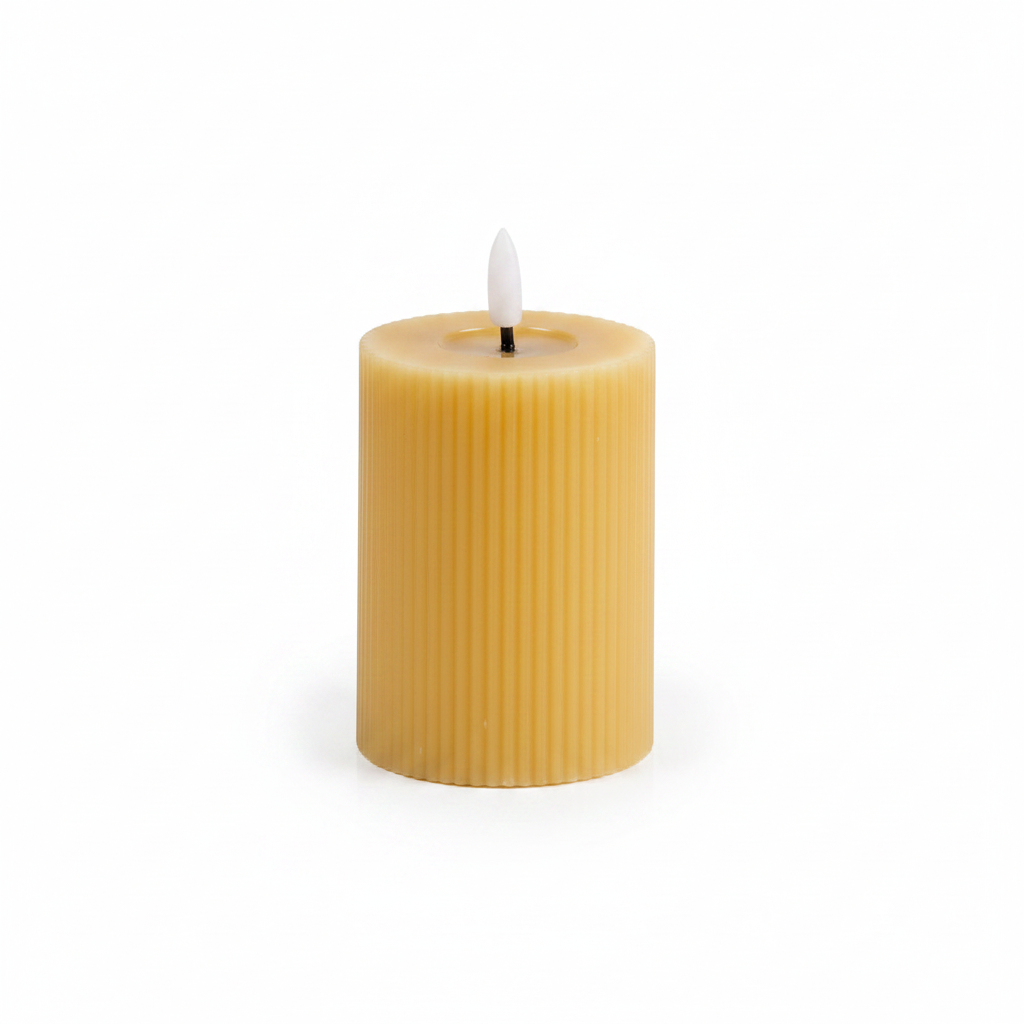 Striped Wax Candle