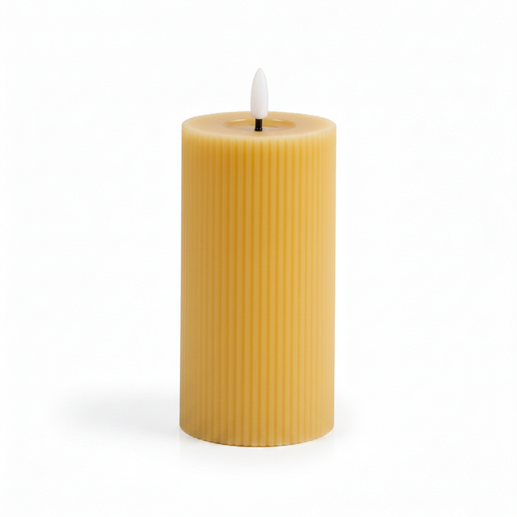 Striped Wax Candle