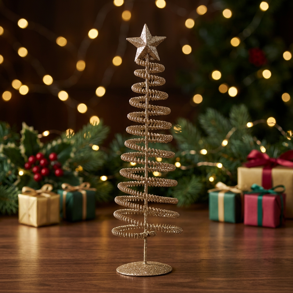 Golden Ribbon Cone Tree