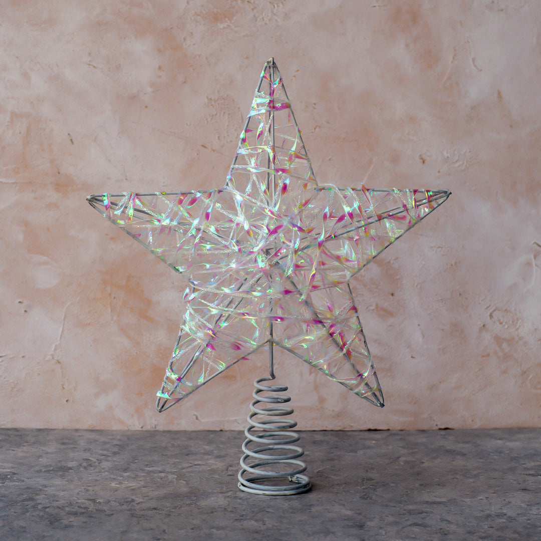 White tree topper 30cm OTH089