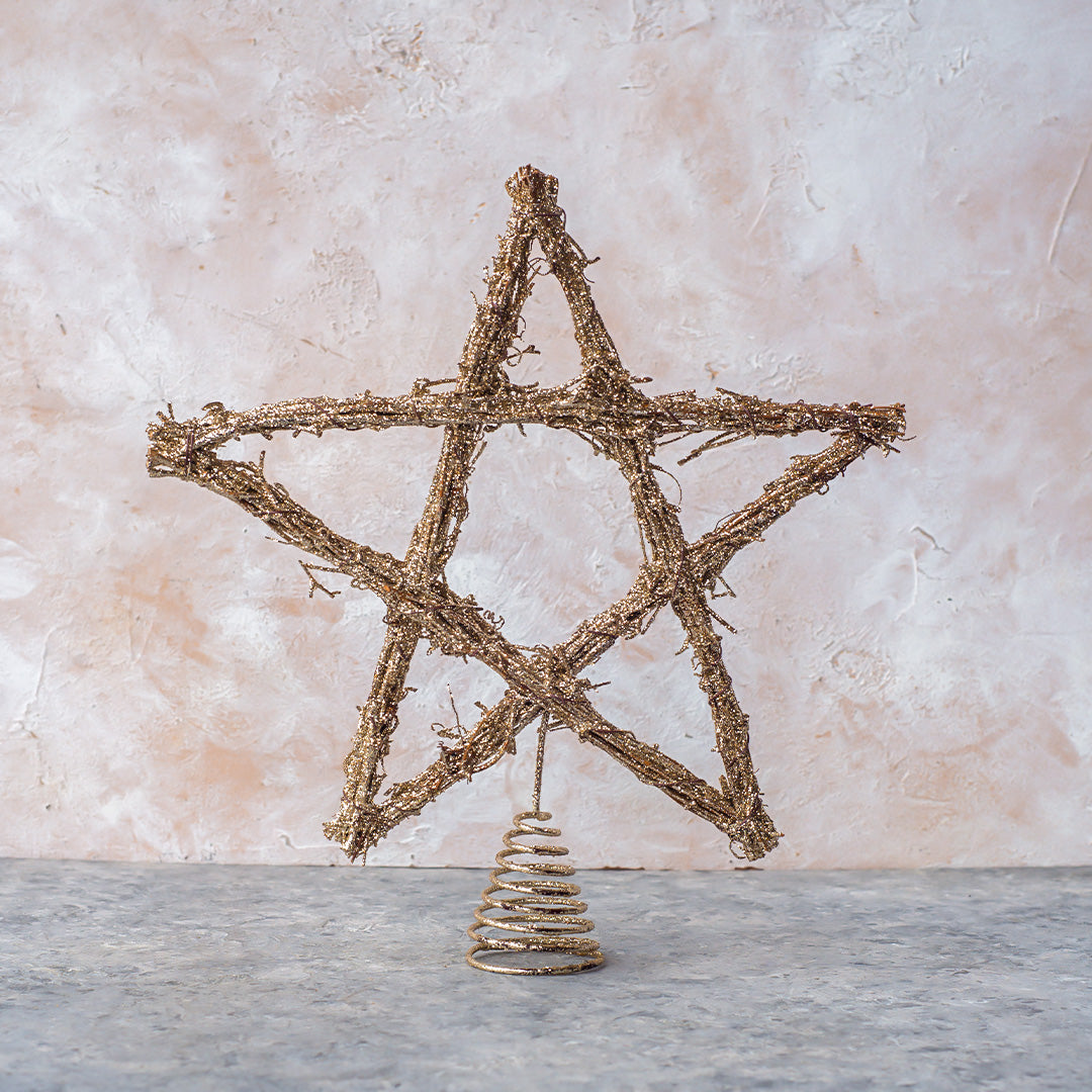 30cm gold tree topper OTH155